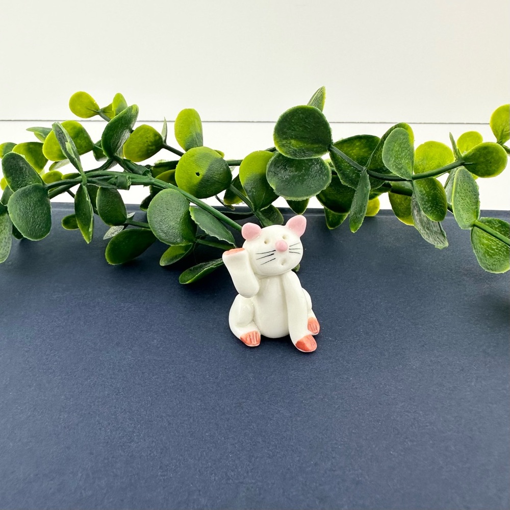 Vintage Mini Cat Figurine